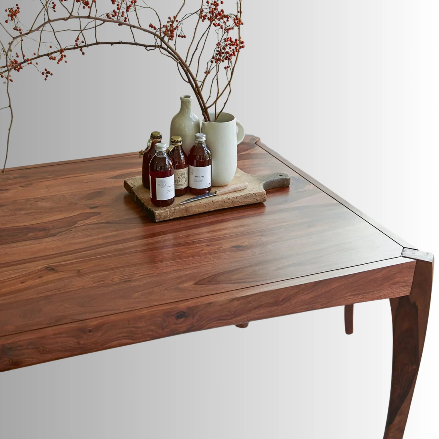 Hector Luxe Solid Wood Dining Table (180 cm)